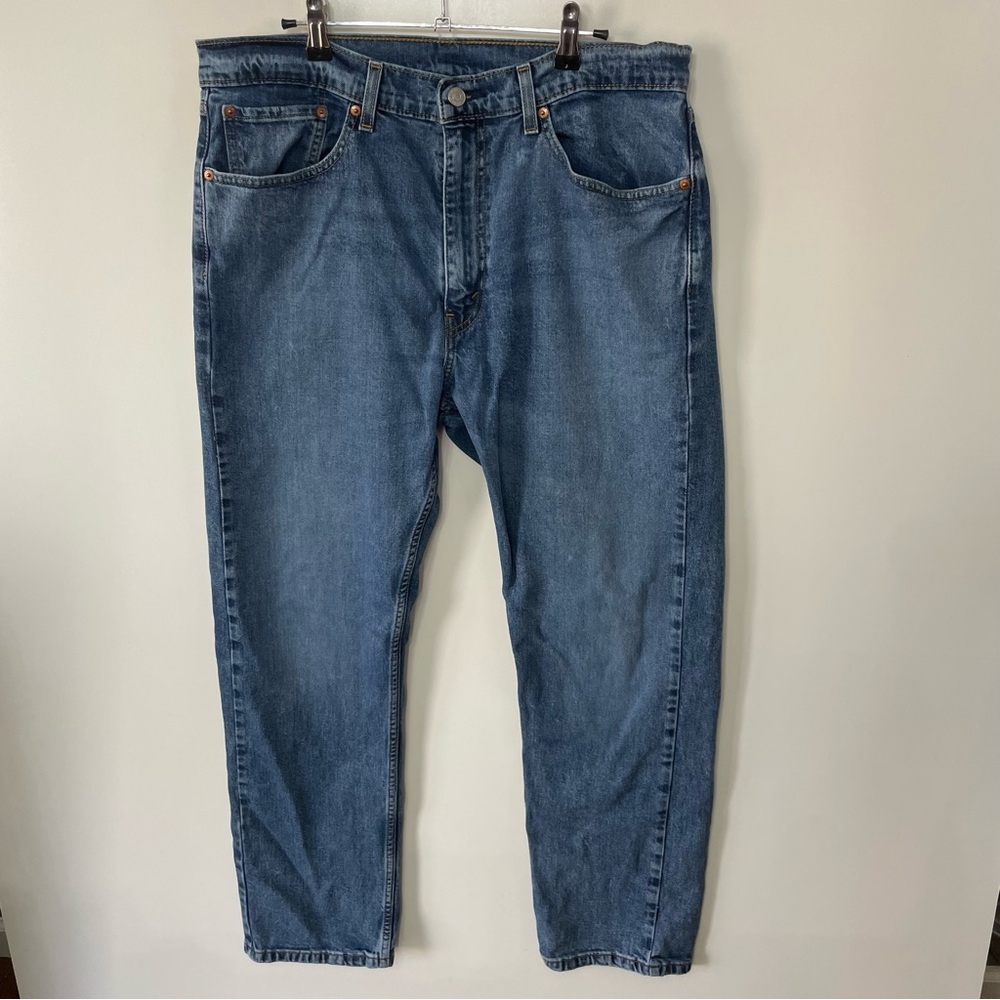 Levis 505 Denim Jeans Medium Blue Mens 36x30 Western Streetwear Indie Sleaze